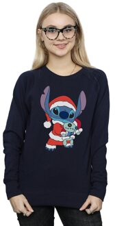 Disney Dames/Dames Lilo And Stitch Kerst Sweatshirt (Marineblauw) Navy - 2XL