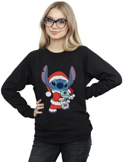 Disney Dames/Dames Lilo And Stitch Kerst Sweatshirt (Zwart) - maat M