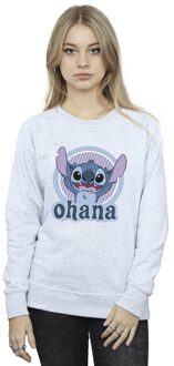 Disney Dames/Dames Lilo And Stitch Ohana Cirkel Sweatshirt (Sportgrijs) - maat M Lichtgrijs