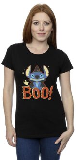 Disney Dames/Dames Lilo & Stitch Boo! Katoenen T-shirt (Zwart)