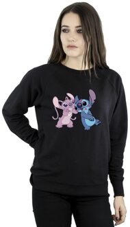 Disney Dames/Dames Lilo & Stitch Kisses Sweatshirt (Zwart) - maat M