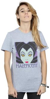 Disney Dames/Dames Maleficent Geknipt Hoofd Katoenen Vriendje T-shirt (Sportgrijs) - maat Lichtgrijs