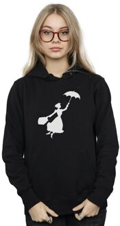 Disney Dames/Dames Mary Poppins Vliegend Silhouet Hoodie (Zwart) - L