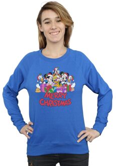 Disney Dames/Dames Mickey Mouse And Friends Kerstmis Sweatshirt (Koningsblauw)