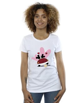 Disney Dames/Dames Mickey Mouse Car Print Katoenen T-Shirt (Wit) - maat XL