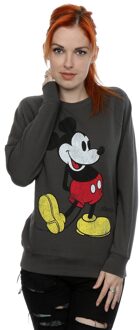 Disney Dames/Dames Mickey Mouse Classic Kick Sweatshirt (Licht Grafiet) Grijs
