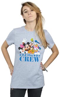 Disney Dames/Dames Mickey Mouse Disney Vrienden Katoenen Vriend T-shirt (Sportgrijs) Lichtgrijs