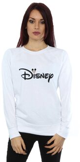 Disney Dames/Dames Mickey Mouse Logo Head Sweatshirt (Wit) - maat XL