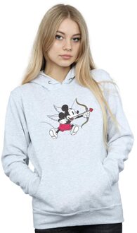 Disney Dames/Dames Mickey Mouse Love Cherub Hoodie (Sportgrijs) - maat L Lichtgrijs