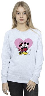 Disney Dames/Dames Mickey Mouse Love Languages Sweatshirt (Sportgrijs) - maat S Lichtgrijs