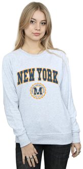 Disney Dames/Dames Mickey Mouse New York Seal Sweatshirt (Sportgrijs) Lichtgrijs - XL