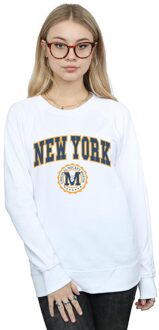Disney Dames/Dames Mickey Mouse New York Seal Sweatshirt (Wit) - L