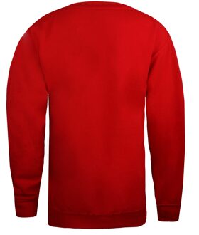 Disney Dames/Dames Mickey Mouse Schets Crew Hals Sweatshirt (Rood) - maat