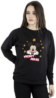 Disney Dames/Dames Mickey Mouse Sterren Sweatshirt (Zwart)