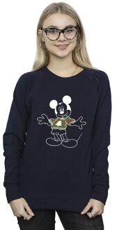 Disney Dames/Dames Mickey Mouse Xmas Jumper Sweatshirt (Marineblauw) Navy - XL