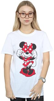 Disney Dames/Dames Minnie Mouse Boogogen Katoenen Vriendje T-shirt (Wit) - maat 4XL