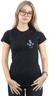 Disney Dames/Dames Minnie Mouse Dansende Borst Katoenen T-Shirt (Zwart) - XL