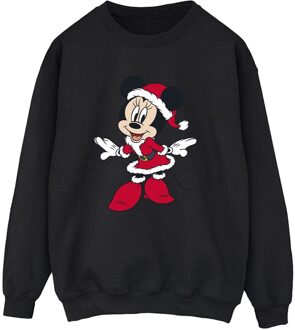 Disney Dames/Dames Minnie Mouse Kerst Sweatshirt (Zwart) - 4XL