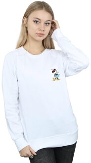 Disney Dames/Dames Minnie Mouse Kick Chest Sweatshirt (Wit) - XL