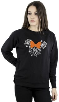 Disney Dames/Dames Minnie Mouse spinnenwebhoofd Sweatshirt (Zwart) - maat XL