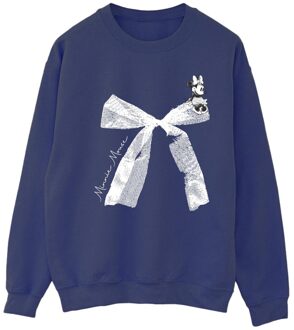 Disney Dames/Dames Minnie Mouse Strik Sweatshirt (Marineblauw/Navy Blue) Donker Marine