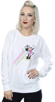 Disney Dames/Dames Minnie Mouse Whoosh Sweatshirt (Wit) - maat L