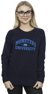 Disney Dames/Dames Monsters University Logo Sweatshirt (Marineblauw) Navy