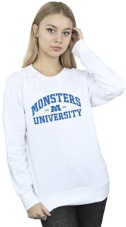 Disney Dames/Dames Monsters University Logo Sweatshirt (Wit) - maat XL