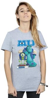 Disney Dames/Dames Monsters University Poster Katoenen Vriendje T-shirt (Sportgrijs) Lichtgrijs - 2XL
