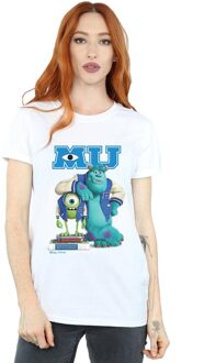 Disney Dames/Dames Monsters University Poster Katoenen Vriendje T-shirt (Wit)