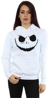 Disney Dames/Dames Nightmare Before Christmas Jack's Face Bold Hoodie (Wit) - XL