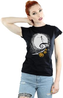 Disney Dames/Dames Nightmare Before Christmas Jack's Lament Katoenen T-Shirt (Zwart)
