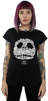 Disney Dames/Dames Nightmare Before Christmas Jack Skellington Jack-O-Lanterns Katoenen T-Shirt (Zwart) - maat L