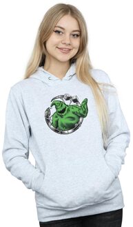 Disney Dames/Dames Nightmare Before Christmas Roll The Dice Hoodie (Sportgrijs) - maat M Lichtgrijs