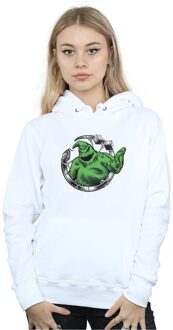 Disney Dames/Dames Nightmare Before Christmas Roll The Dice Hoodie (Wit) - maat XL