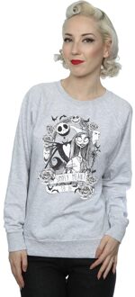 Disney Dames/Dames Nightmare Before Christmas Simply Meant To Be Sweatshirt (Heide Grijs) - maat 2XL