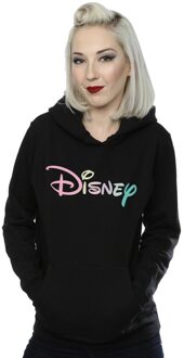 Disney Dames/Dames Pastel Logo Hoodie (Zwart) - maat S