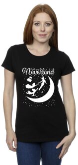 Disney Dames/Dames Peter Pan Neem me mee naar Neverland Katoenen T-Shirt (Zwart) - XL
