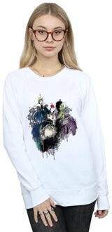 Disney Dames/Dames Schurken Sweatshirt (Wit) - XL