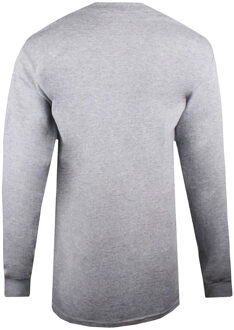 Disney Dames/dames T-shirt met lange mouwen en logo (Sportgrijs) Lichtgrijs - S