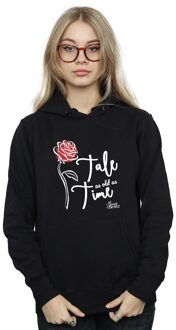 Disney Dames/Dames Tale As Old As Time Rose Hoodie (Zwart)