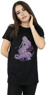 Disney Dames/Dames Tangled Now´s When My Life Begins Katoenen Vriendje T-shirt (Zwart) - maat 3XL