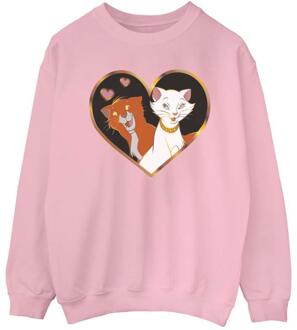 Disney Dames/Dames The Aristocats Hart Sweatshirt (Roze) - L