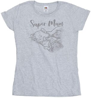 Disney Dames/Dames The Aristocats Marie Super Mum Katoenen T-Shirt (Sportgrijs) - maat XL Lichtgrijs