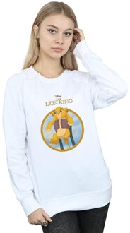 Disney Dames/Dames The Lion King Show Simba Sweatshirt (Wit)