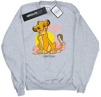 Disney Dames/Dames The Lion King Simba Pastel Sweatshirt (Sportgrijs) - maat Lichtgrijs