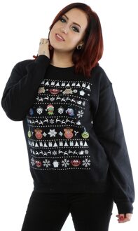 Disney Dames/Dames The Muppets Kerstkoppen Sweatshirt (Zwart) - maat L