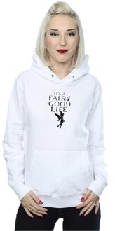 Disney Dames/Dames Tinkerbell Fairy Good Life Hoodie (Wit) - maat S