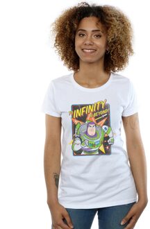 Disney Dames/Dames Toy Story 4 Buzz To Infinity Katoenen T-Shirt (Wit) - M