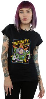 Disney Dames/Dames Toy Story 4 Buzz To Infinity Katoenen T-Shirt (Zwart) - XL